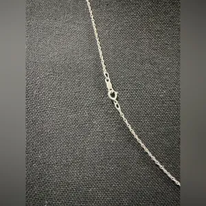 Elegant Silver Circle Pendant Necklace thumbnail 3