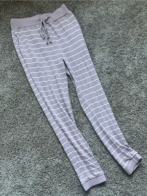 painted threads Lavender Striped Jumpsuit Romper Set thumbnail 5