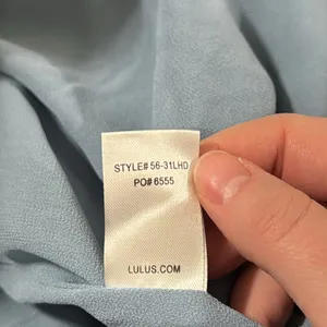 Lulus Groove Thing Light Blue Halter Neck Sleeveless Mini dress size M thumbnail 13