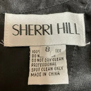 Sherri Hill Black Sleeveless Ruffle Tiered Fit & Flare Prom Mini Dress Size 8 thumbnail 4