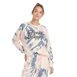 Grayson Threads Womens Choose Happy Long Sleeve Sweatshirt Multicolor‎ SZ S thumbnail 2