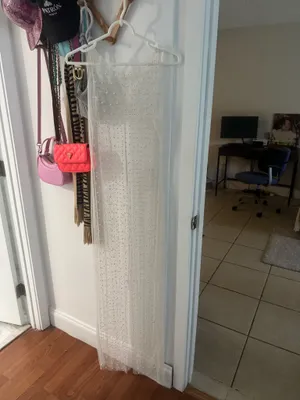 Transparent Dress with pearls thumbnail 5