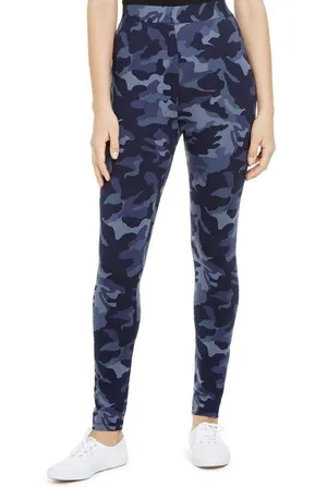 Camo Daze Printed Leggings, Mid Rise Plus Size 2X New w/Tag thumbnail 2