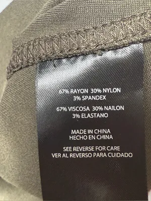 NWT Express olive khaki ponte mini skirt thumbnail 6