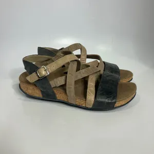 Romika Fidschi 58 cork‎ fotbed sandals strappy comfort shoes women's size 40 thumbnail 2