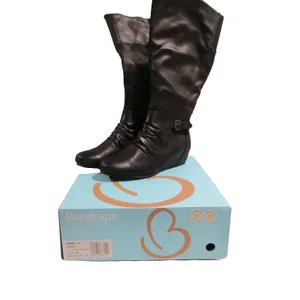 Baretraps Sammy Tall Wedge Boots Black Wide Calf NIB Women’s Size New 9.5W thumbnail 5
