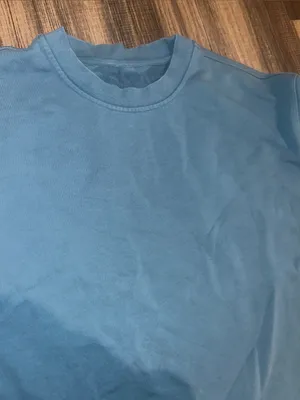 Lululemon Teal/Blue Long-Sleeve Crewneck Sweater thumbnail 3