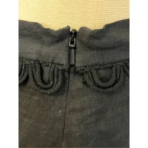 Stevie May Black Cotton Tiered Midi Skirt Crochet S NEW thumbnail 2