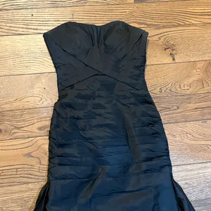 Angelina Faccenda Black Strapless Bridesmaid Dress‎ C28 thumbnail 4