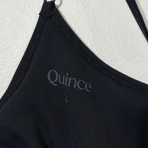 Quince Ultra-Form Kick Flare Jumpsuit Size Large black thumbnail 3