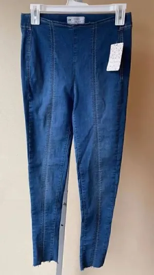 Free People Light Denim Jegging Size 26 NWT thumbnail 1