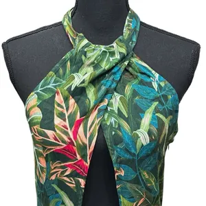 Anthropologie Farm‎ Rio Foliage Jungle Cutout Cover-Up In Dark Green Size Small thumbnail 2