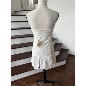 NWT Peppermayo Saving Hearts White Strapless Corset Pleat Hem Mini Tennis Dress thumbnail 5