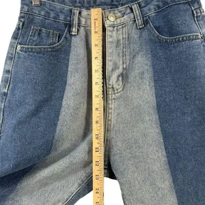 Princess Polly Women's Size 6 High Waisted‎ Mom Jeans Two-Tone Denim Punk Rock thumbnail 9