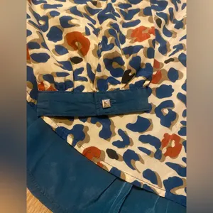 Edge Turquoise/Cream Blouse thumbnail 2