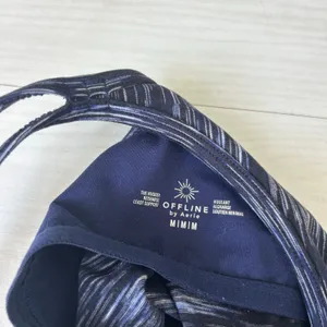 Offline by Aerie Space Dye Navy Tank Sports Bra Size Medium thumbnail 6