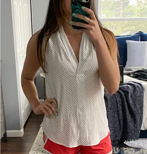 Ann Taylor Sleeveless White Blouse thumbnail 3