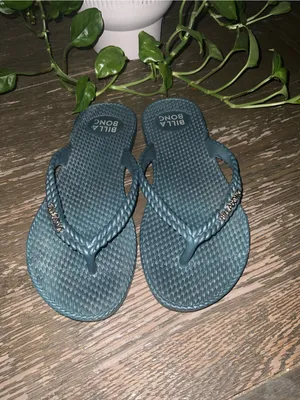 Billabong Women's Teal Braided Strap Thong Sandals Flip Flops 7 thumbnail 2
