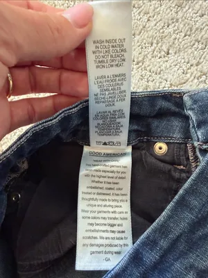 Good American Dark Blue High-Rise Good Legs Crop Skinny Jeans 4/27 Y2K thumbnail 6