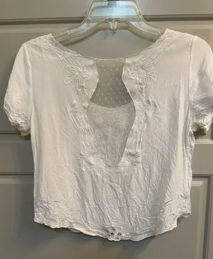Kimchi Blue White Crop Top thumbnail 4
