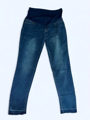 SheIn Maternity Blue Stretch Skinny Jeans thumbnail 1