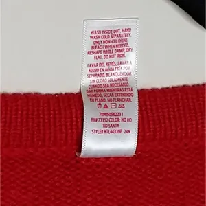 Santa Claus Ho Ho Ho Sweater - Size L - GUC thumbnail 7
