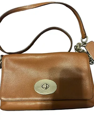 Coach light brown Crossbody Shoulder Bag Pebble Leather thumbnail 1
