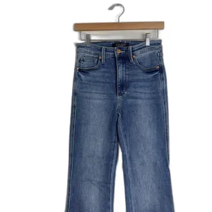 Judy Blue‎ Jeans Juniors 3/26 Blue High Rise Slim Boot Raw Hem Stretch Denim thumbnail 2
