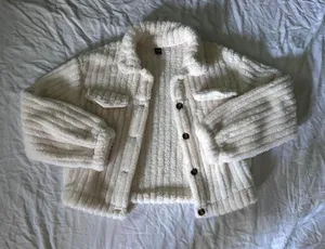 SHEIN fuzzy buttoned up jacket size S thumbnail 3