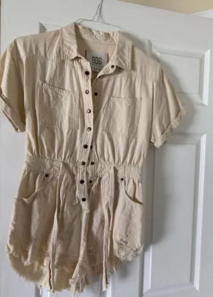 BDG Denim Romper Urban Outfitters thumbnail 1
