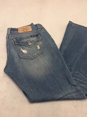 Miss Me Signature Women's Flare Jeans Size 29 Distressed Blue Denim Low Rise thumbnail 6