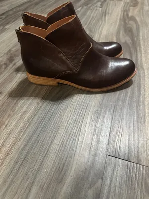 Kork-Ease Women's Dark Brown Leather Ankle Booties thumbnail 5
