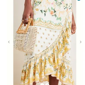 Farm Rio Anthropologie Floral Ruffle Trim Wrap‎ Maxi Dress Bohemian Cottagecore thumbnail 10