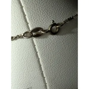 Sterling Silver Italian Bead &‎ Chain Necklace 925 Dainty thumbnail 3