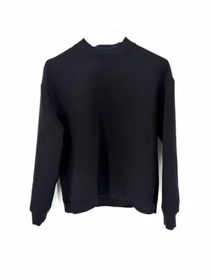 Derek Lam 10 Crosby Black Classic Crew Pullover Long Sleeve Sweatshirt thumbnail 2