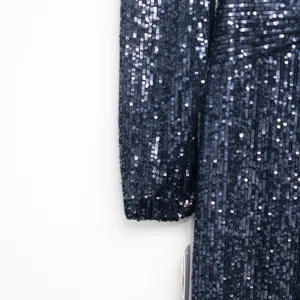 Aqua Formal - Navy Sequin‎ Twist-Front Gown thumbnail 7