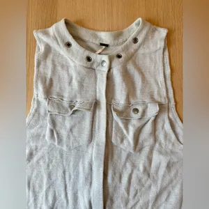 Free People Highway Zip Front Longline Vest Size Medium 2159 thumbnail 4