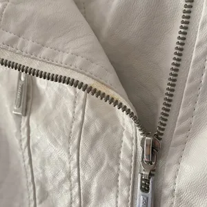 White Leather Jacket Size XL thumbnail 3