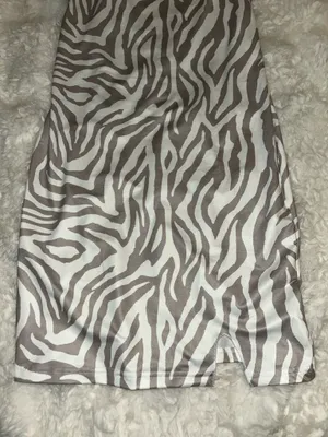 SheIn NWOT Zebra Stripe Slit Hem Short Dress thumbnail 5