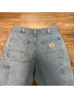 Carhartt Loose Fit Carpenter Jeans Light Wash Utility 30x28 thumbnail 5