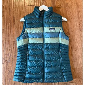 Patagonia NWT down puffer vest borealis green M thumbnail 8