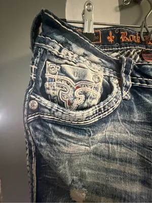 Rock Revival Embellished Back Pocket Skinny Jeans - Light Wash thumbnail 10