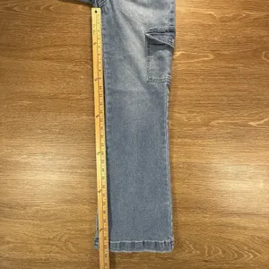 KanCan Estilo Cargo Flare Jeans Women's 23 Blue High Rise Wide Leg Utility Y2K thumbnail 8