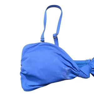 Billabong‎ Women's Size Small Sol Searcher Bandeau Bikini Top Blue Park Stretch thumbnail 2