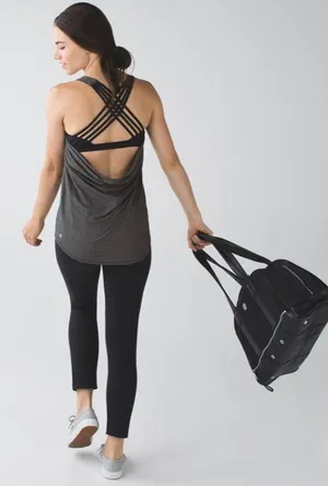 Black Tank Top W Sports Bra thumbnail 1