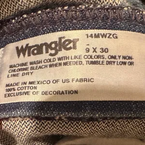 Wrangler Vintage 90s High Rise Jeans Straight Leg Mom Jeans Denim 9 x 30 thumbnail 3