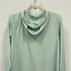L.L. Bean Mint Green Quarter Zip Hoodie Active Pullover 509294 Size Medium thumbnail 6