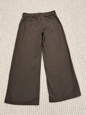 American Eagle wide leg trouser dress pants size 10 brown thumbnail 4