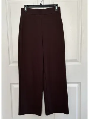 Quince Ultra-Stretch Ponte Wide Leg Pants Espresso Brown Size S thumbnail 7