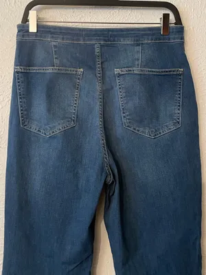 We The Free Blue Flare Wide Leg Jeans Size 31 thumbnail 4